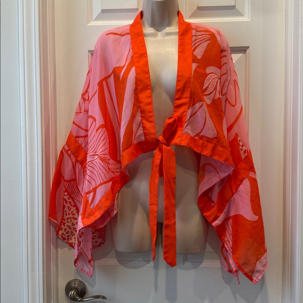 Anthropologie Tie-Front Soft Crop Blouse B One size NWT - Picture 6 of 11